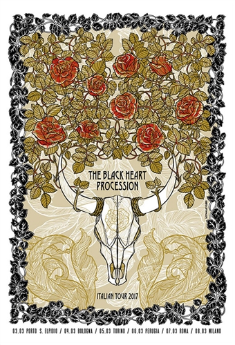 Black Heart Procession Concert Poster by Sabrina Gabrielli