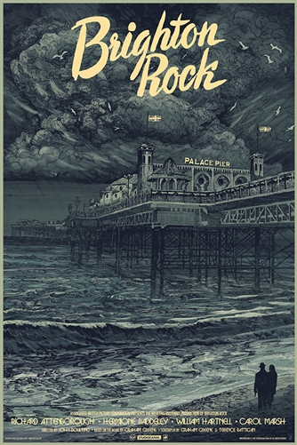 Brighton Rock movie poster by Karl Fitzgerald