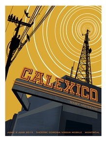 Calexico Concert Poster by Pat Hamou