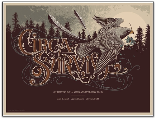 Circa Survive Concert Poster by Alex Wezta