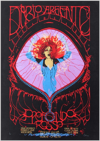 Profondo Rosso (Deep Red) Movie Poster by Malleus