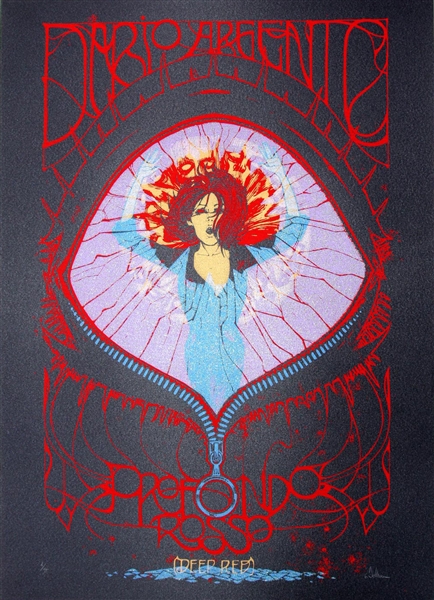 Profondo Rosso (Deep Red) Movie Poster by Malleus