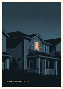 Death Cab For Cutie Concert Poster by Simon Marchner