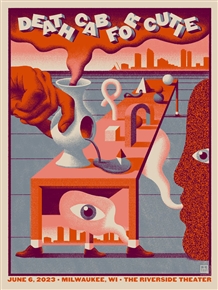 Death Cab For Cutie Concert Poster by Max LÃ¶ffler