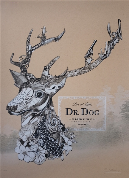 Dr. Dog Concert Poster by  Liz Roseberry