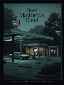 Dave Matthews Band Concert Poster by Nicholas Moegly