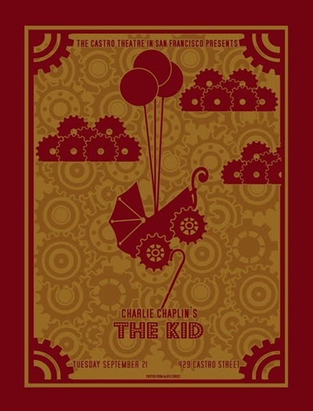 The Kid Castro Theatre Silkscreen Poster by David O'Daniel