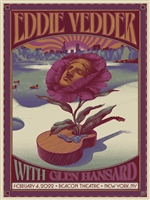 Eddie Vedder Concert Poster by Max LÃ¶ffler