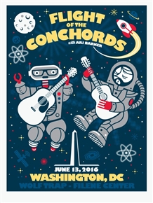 Flight Of The Conchords Concert Poster by Don Pendleton