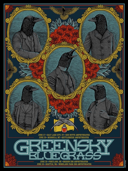 Greensky Bluegrass Concert Poster by Pat Hamou