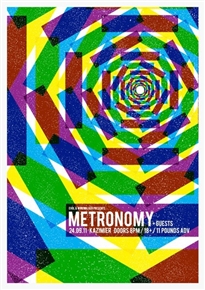 Metronomy Concert Poster by Gary McGarvey