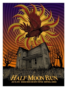 Half Moon Run Concert Poster by Pat Hamou