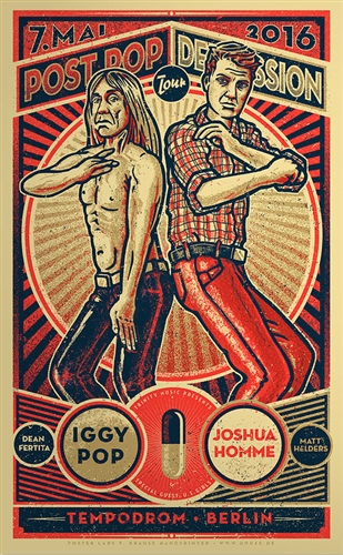 Iggy Pop Concert Poster by Lars P Krause