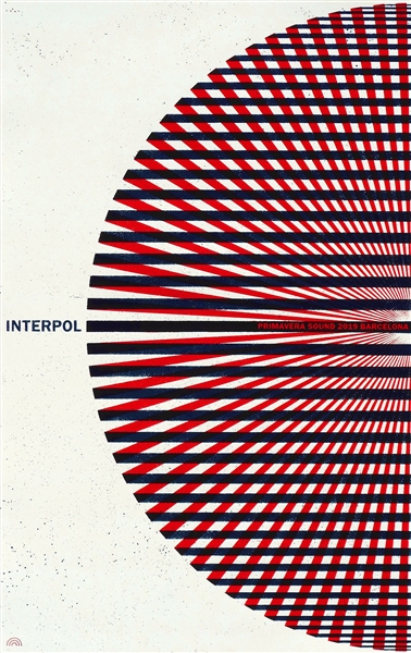 Interpol Concert Poster