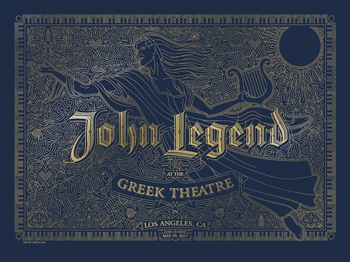 John Legend Concert Poster by Dig My Chili