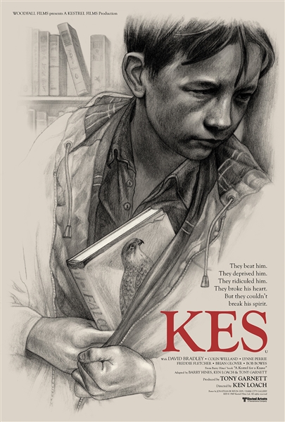 Kes movie poster by Jonathan Burton