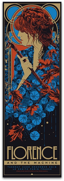 Florence And The Machine Concert Poster Ken Taylor