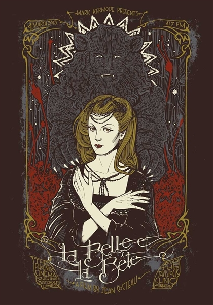 La Belle et la Bete Movie Poster by Malleus