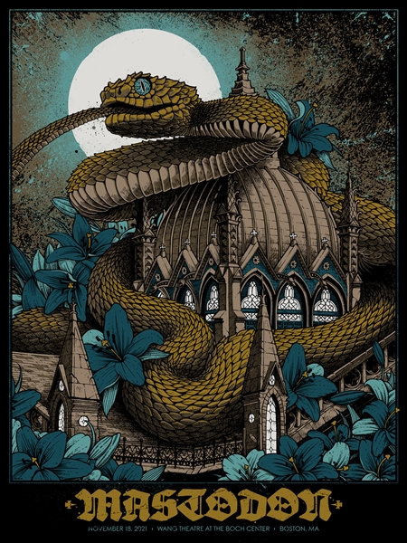 Mastodon Concert Poster by Dan Dippel