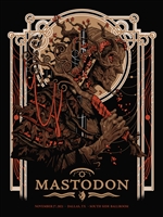 Mastodon Concert Poster by Scott Buoncristiano