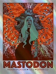 Mastodon Concert Poster by Jermaine Rogers