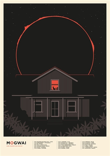 Mogwai Concert Poster by Simon Marchner