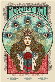 Mercury Rev Concert Poster by Sabrina Gabrielli