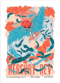 Mercury Rev Concert Poster by Sabrina Gabrielli