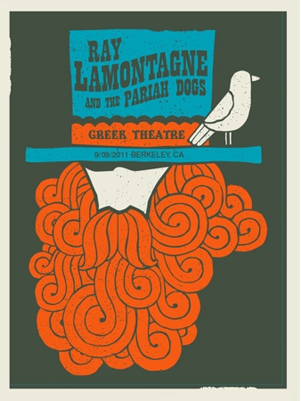 Ray Lamontagne Concert Poster by Methane Studios