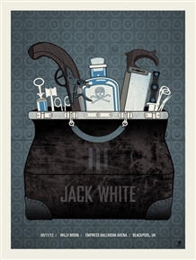 Jack White Concert Poster by Methane Studios