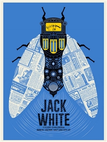 Jack White Concert Poster by Methane Studios