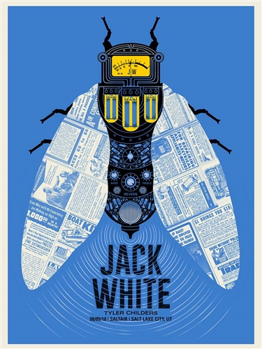 Jack White Concert Poster by Methane Studios