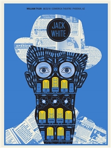 Jack White Concert Poster by Methane Studios