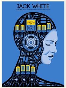 Jack White Concert Poster by Methane Studios