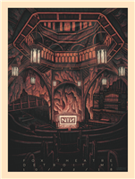 Nine Inch Nails Concert Poster by Luke Martin