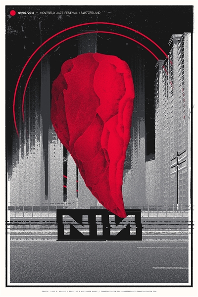 Nine Inch Nails Concert Poster by Alex Hanke & Lars P. Krause