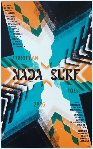 Nada Surf Concert Poster