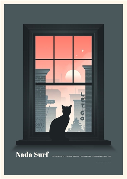 Nada Surf Concert Poster by Simon Marchner