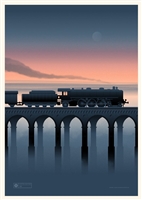 Night Train Art Print by Simon Marchner