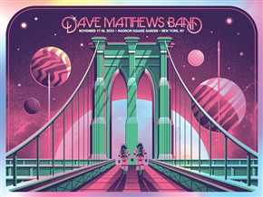 Dave Matthews Band concert poster by DKNG