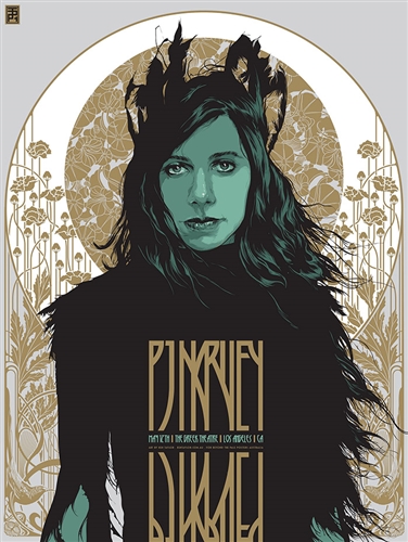 PJ Harvey Los Angeles concert poster by Ken Taylor