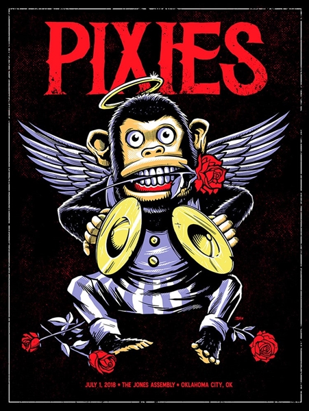 Pixies Concert Poster by Brandon Heart