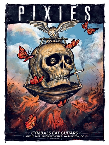 Pixies Concert Poster by Zeb Love