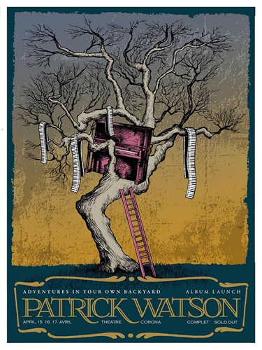 Patrick Watson Concert Poster by Pat Hamou