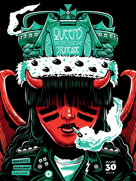 Queens Of The Stone Age Concert Poster by Travis Price