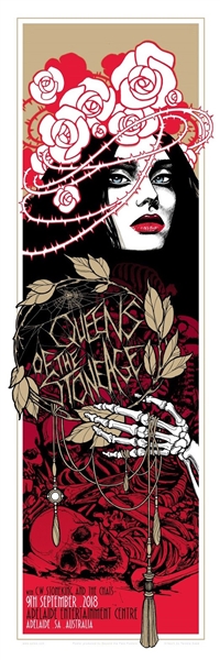 Queens Of The Stone Age tour Poster by Teniele Sadd