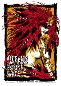 Queens Of The Stone Age Feather Queen Poster by Rhys Cooper