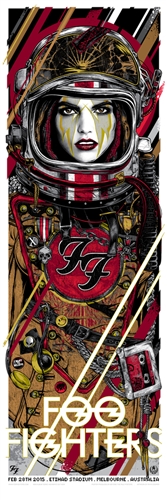 Foo Fighters Concert Poster by Rhys Cooper