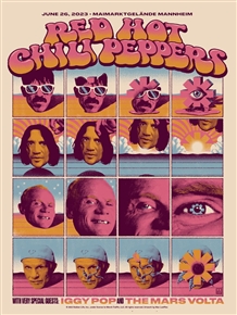 Red Hot Chili Peppers Concert Poster by Max LÃ¶ffler
