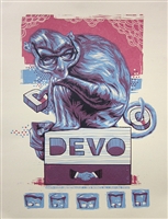 Devo Concert Poster by Rich Kelly